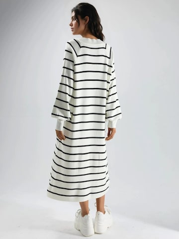 My fashion Gebreide jurk in Wit