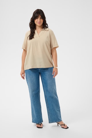 KAFFE CURVE - Blusa 'Odetha' en beige