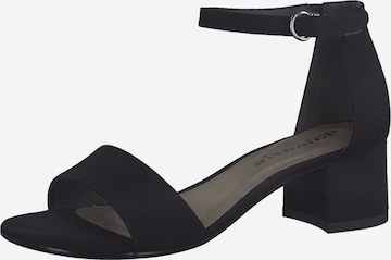 TAMARIS Strap sandal in Black: front