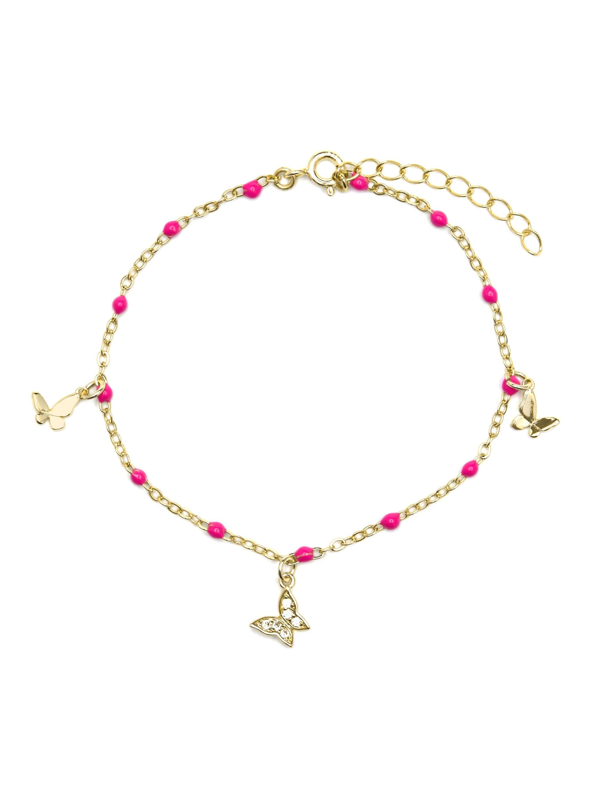 Bracelet 'Zumre' Luxenter en rose : devant