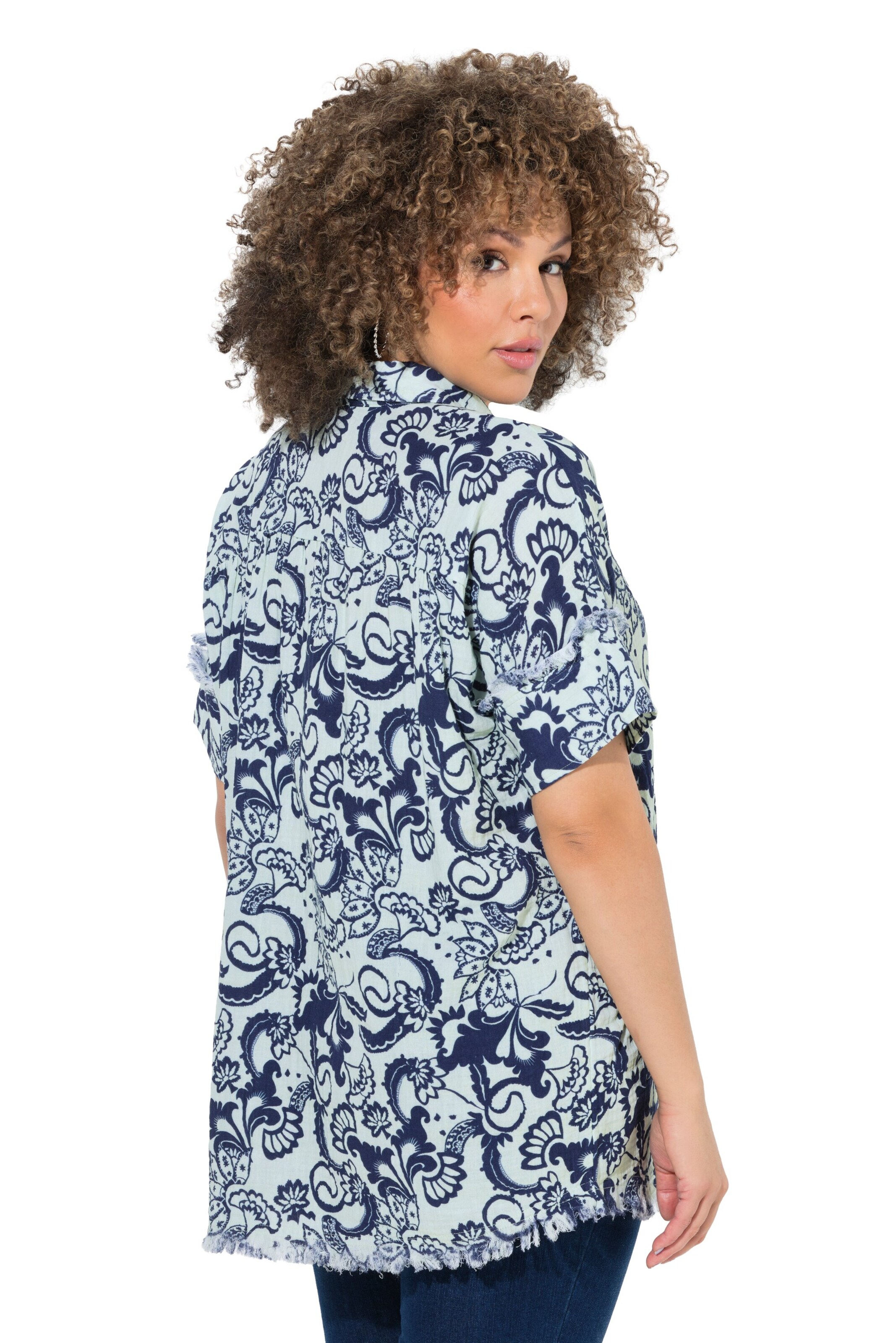 Ulla Popken Bluse in Blau