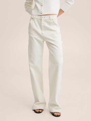 MANGO Loose fit Jeans 'Kyomi' in Beige: front