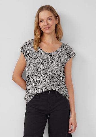 s.Oliver T-Shirt in Schwarz: Vorderseite