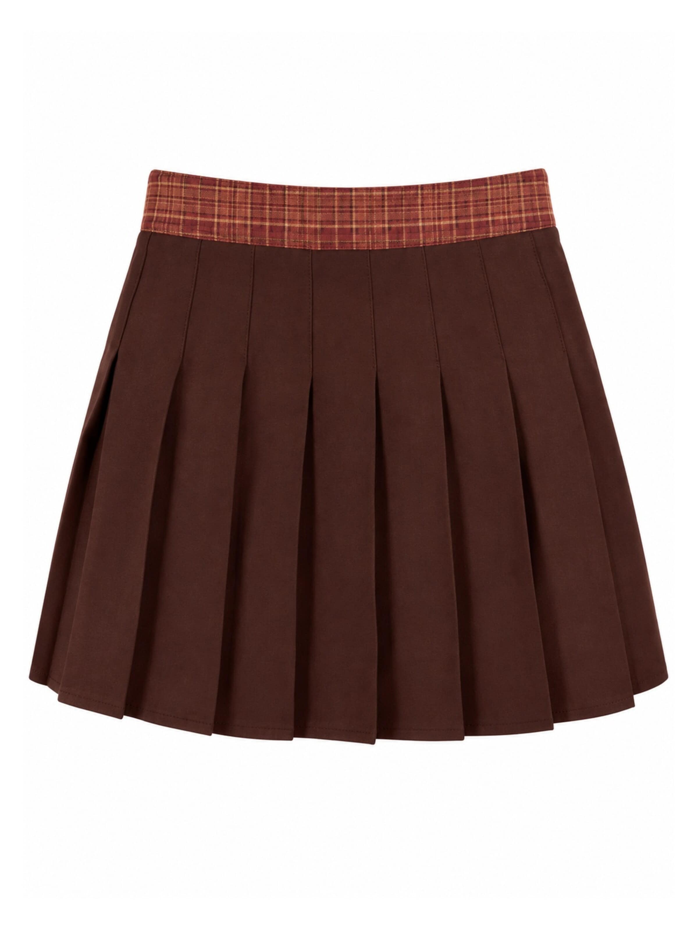 Jupe 'Chocolate Chic Mini Skirt' FYS en marron : devant
