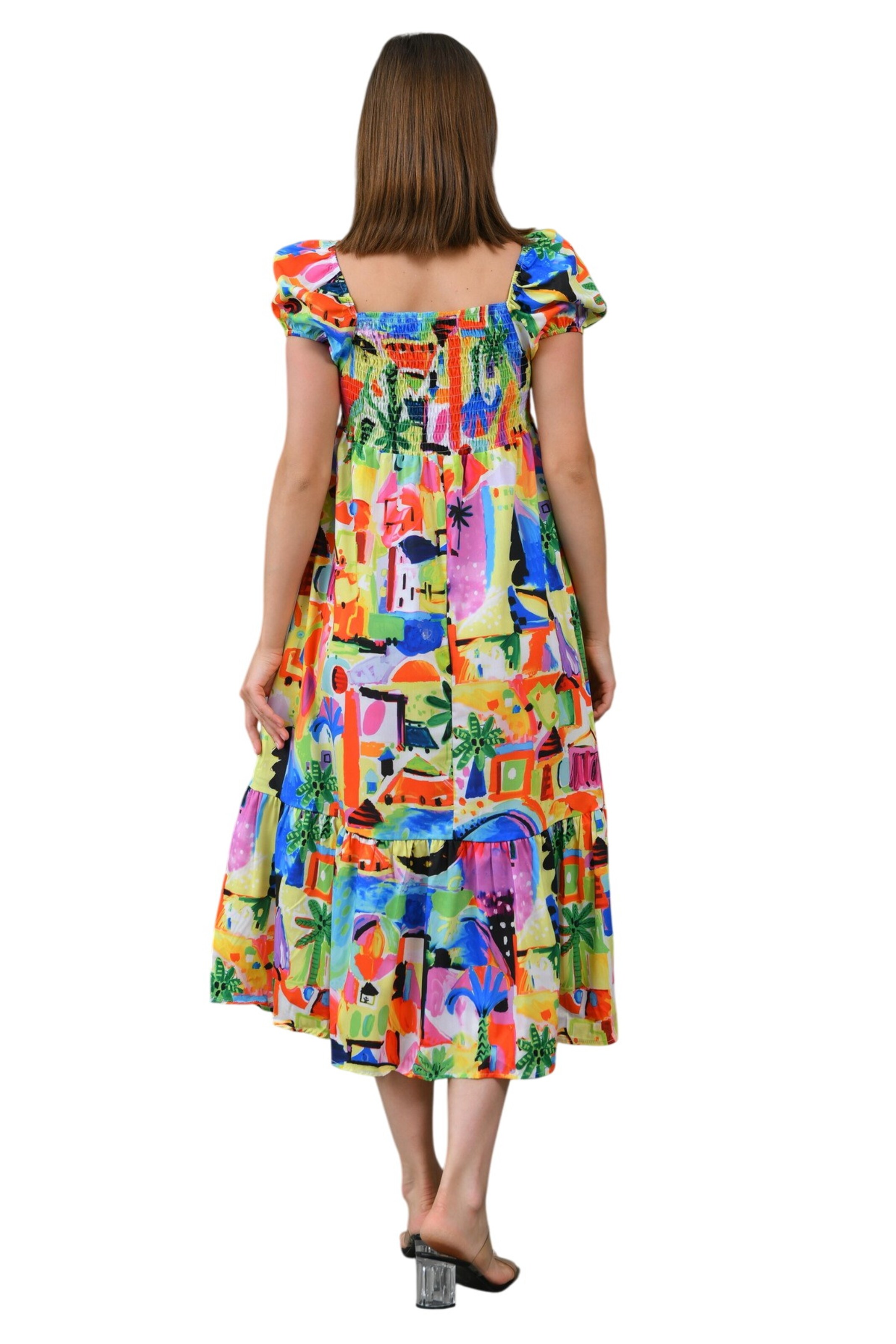 WOMAN VISION Jurk in Gemengde kleuren