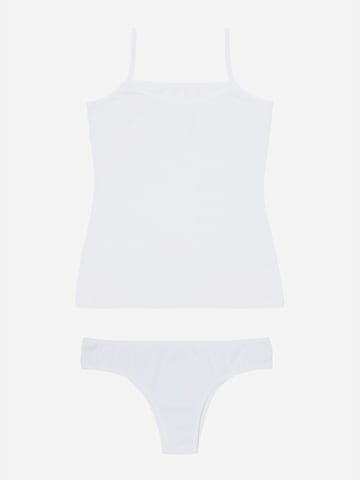 Tazzio Short Pajama Set 'F907' in White: front