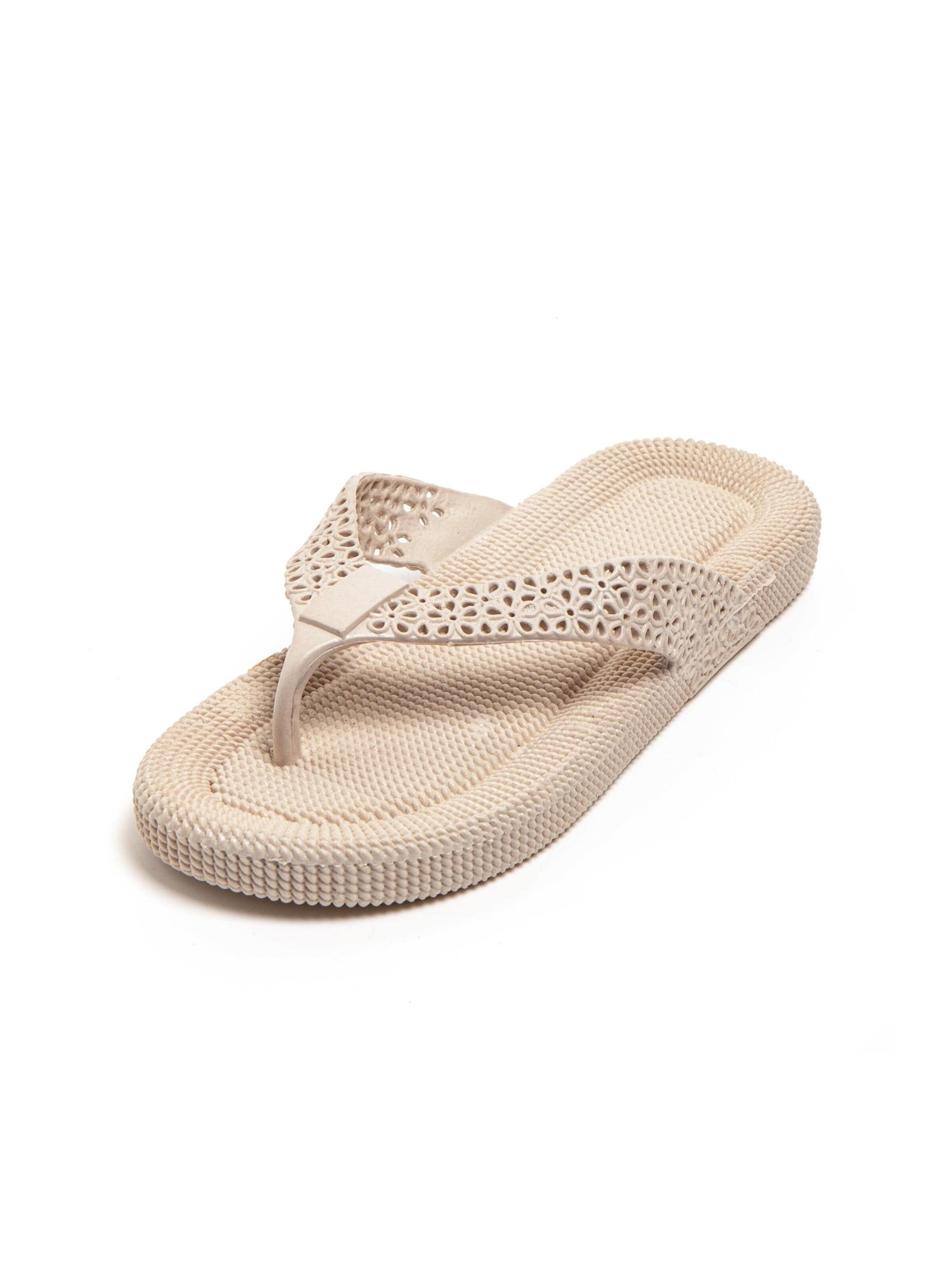 Brasileras T-Bar Sandals 'Flopee' in Beige
