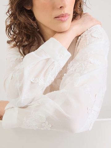 MORE & MORE Bluse in Weiß