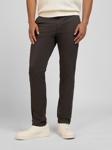 yazubi Slimfit Hose 'Dustin' in Braun: Vorderseite