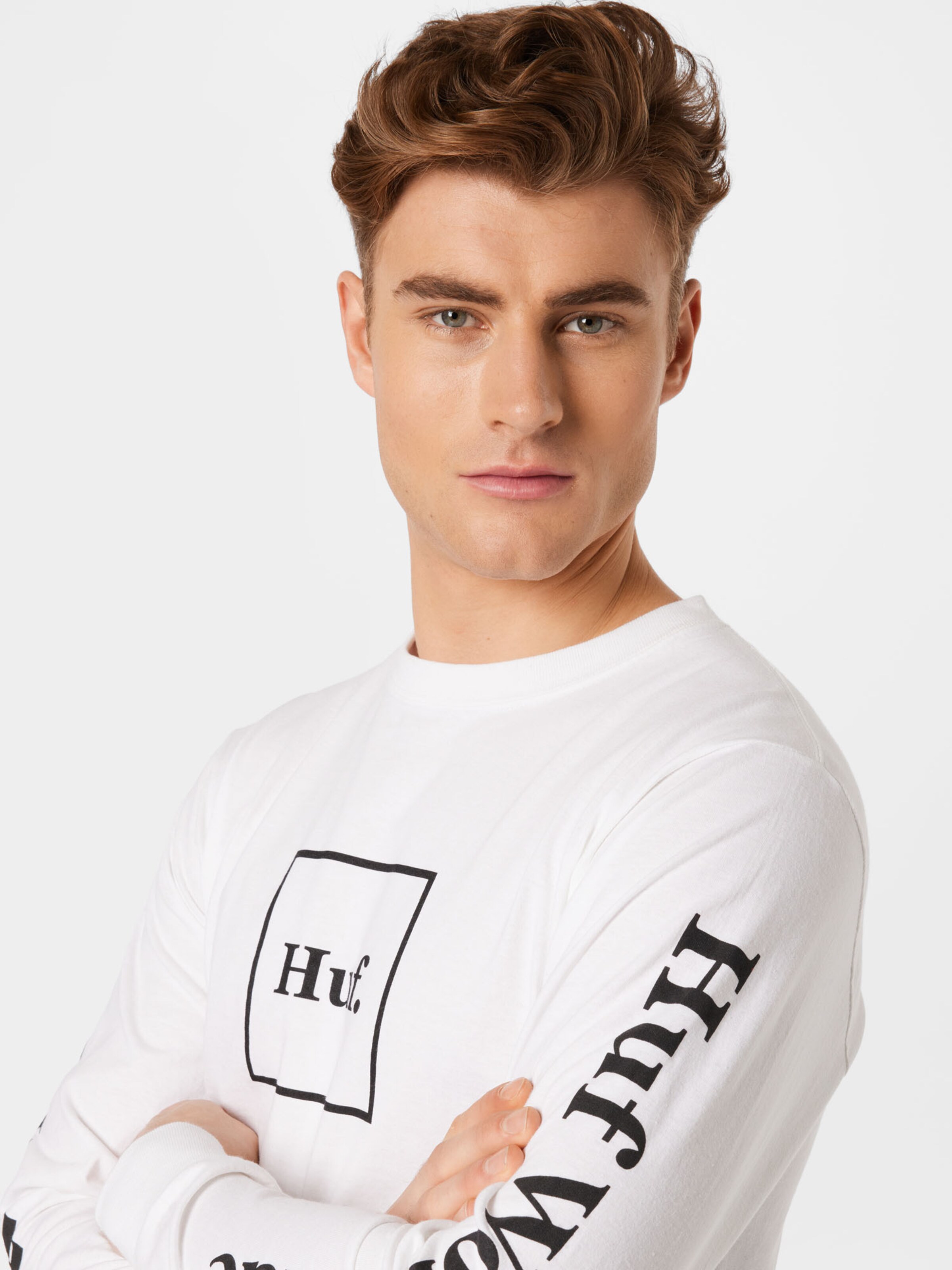 Männer Shirts HUF Shirt in Weiß - ES12666