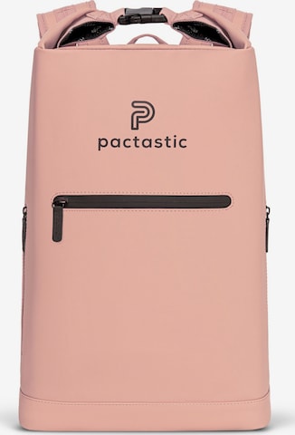 Pactastic Backpack in Pink: front