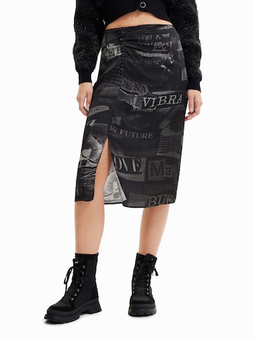 Desigual Skirt 'Letters' in Black: front