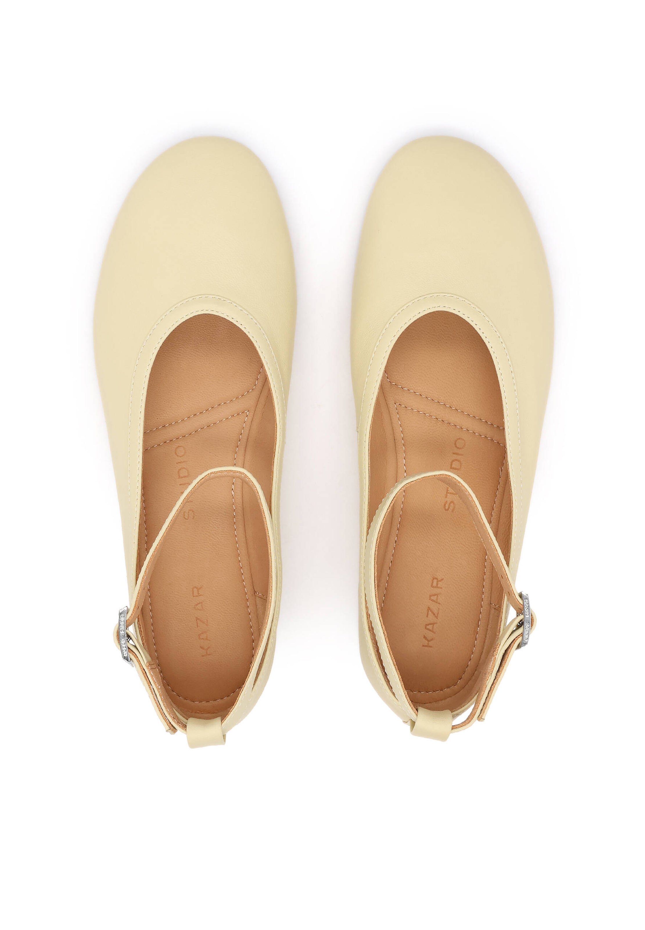 Ballerina con cinturino di Kazar Studio in giallo