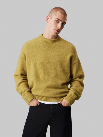 Calvin Klein Jeans Sweater in Green: front
