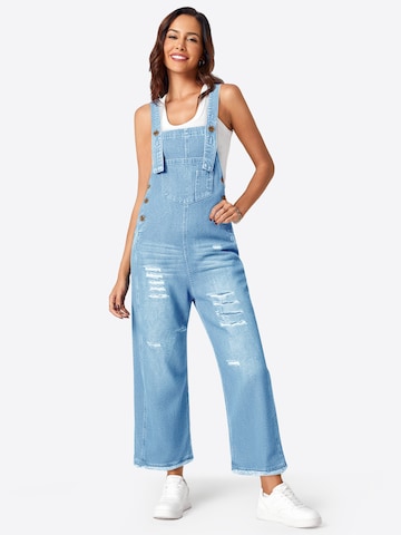 mėlyna Imily Bela Laisvas Džinsinis kombinezonas: priekis