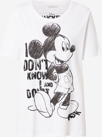 Frogbox T-shirt 'Mickey I Dont Know' i vit: framsida