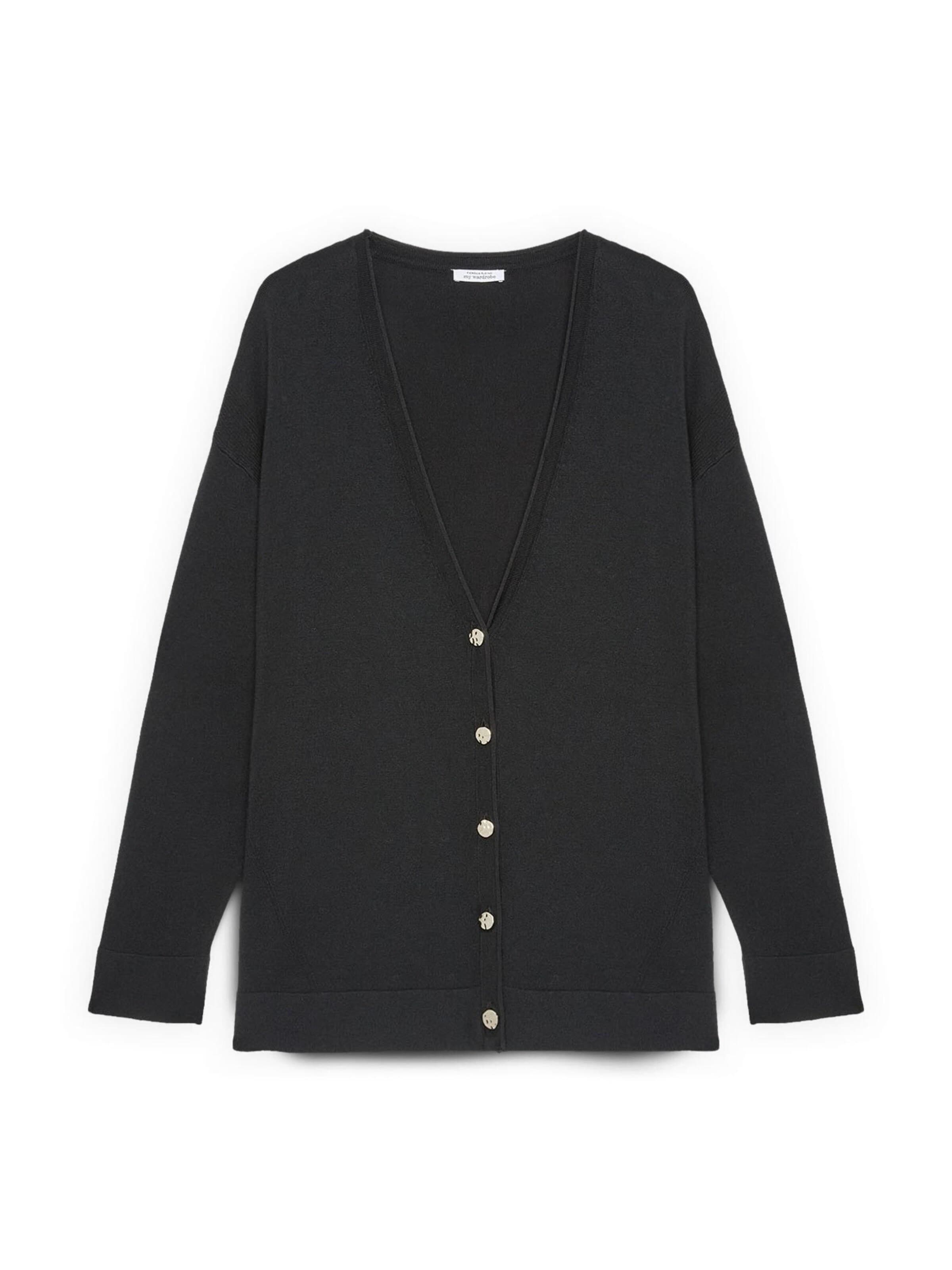 Cardigan Fiorella Rubino en noir : devant