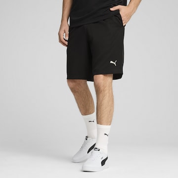 PUMA Regular Workout Pants in Black: front