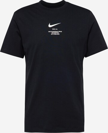 Nike Sportswear Shirt in Zwart: voorkant