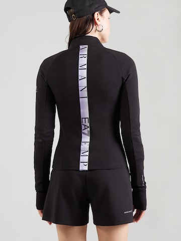 EA7 Emporio Armani Ζακέτα φούτερ σε μαύρο: μπροστά