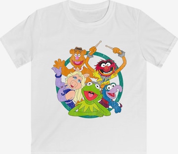 F4NT4STIC Shirt 'Muppets' in Wit: voorkant