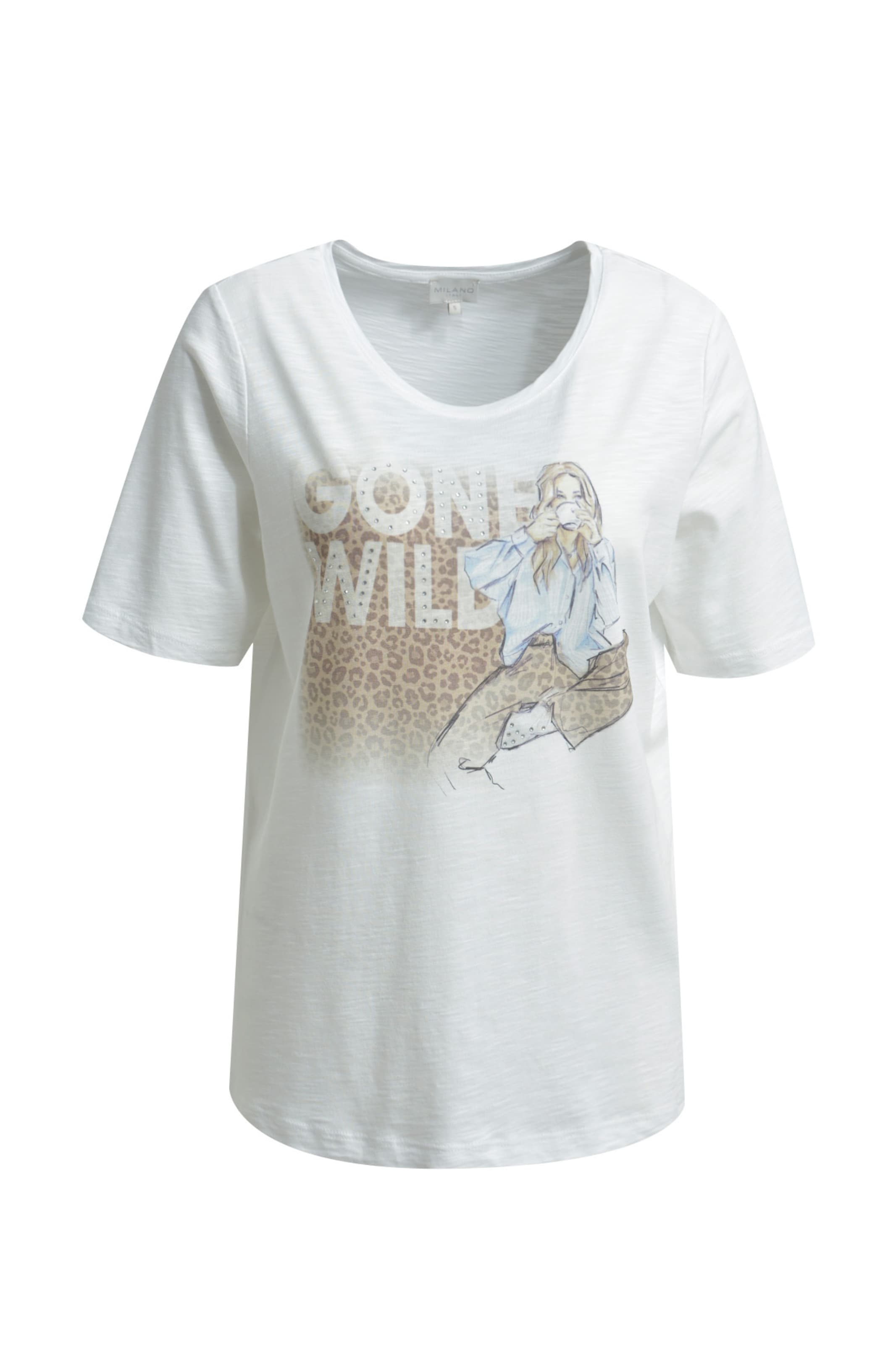 Milano Italy T-Shirt in Weiß: Vorderseite