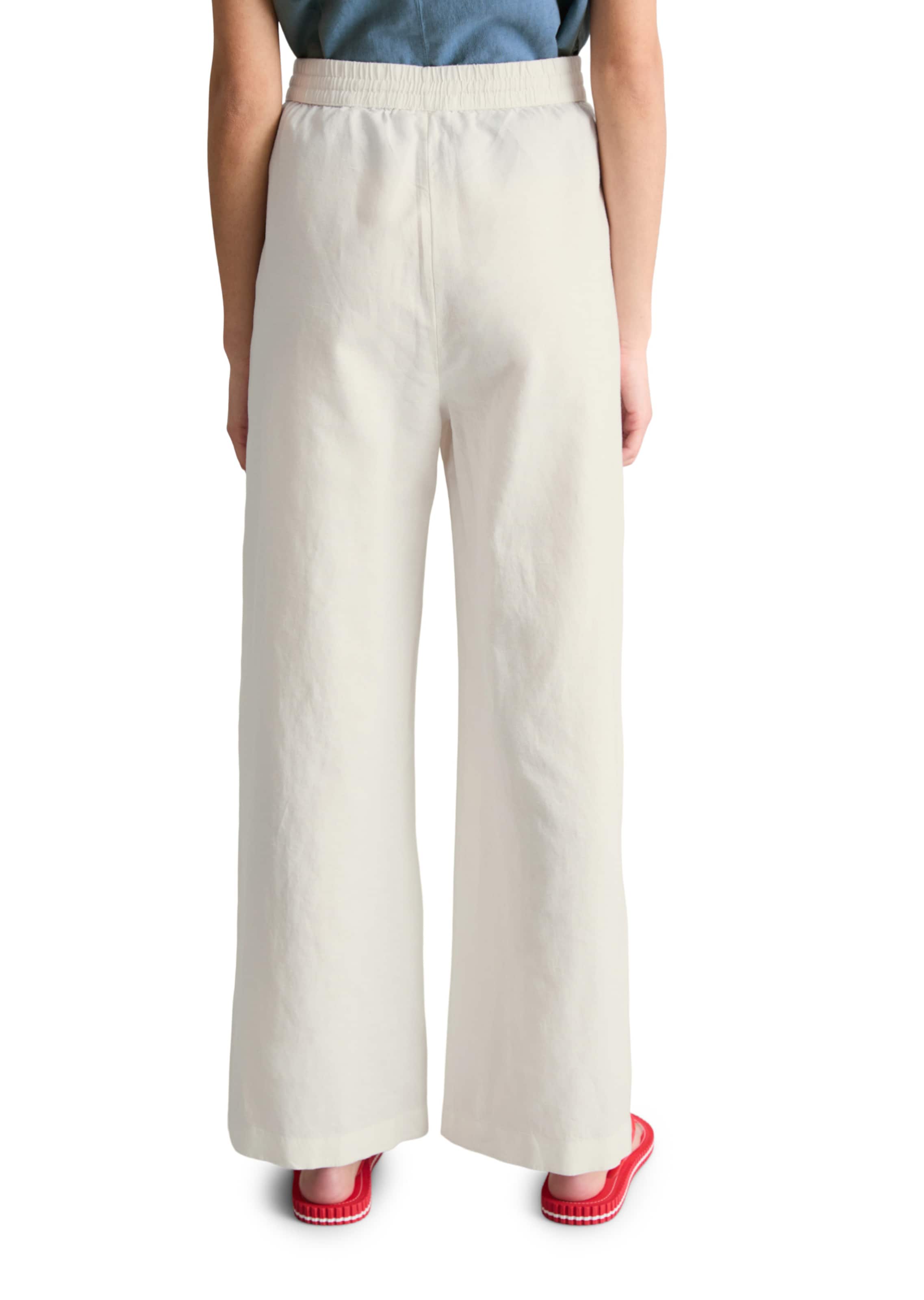 Marc O'Polo DENIM Wide Leg Hose in Weiß
