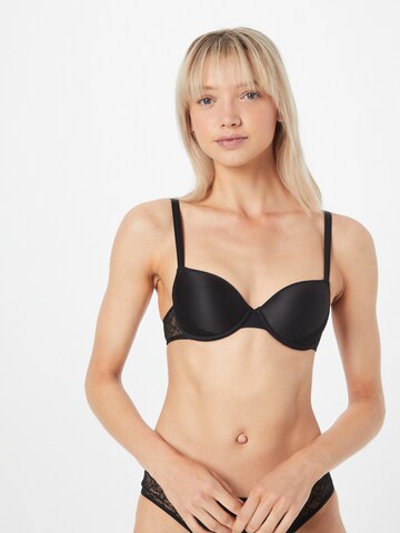 Push-up Sutien de la PASSIONATA pe negru: față