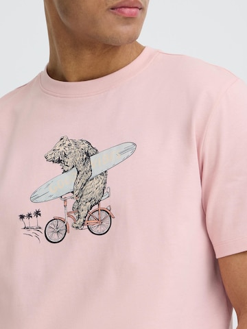 BLEND Rundhalsshirt ' BHKarsten ' in Pink