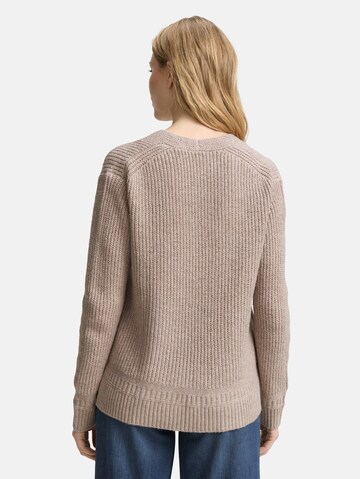 TOM TAILOR Sweater in Brown