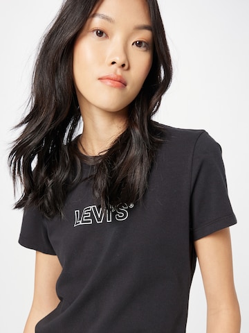 LEVI'S ® - Camisa 'Graphic Rickie Tee' em preto