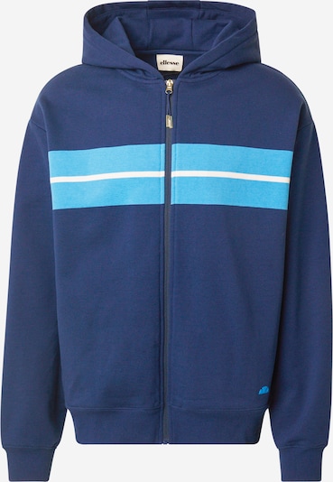 Džemperis iš ELLESSE, spalva – tamsiai mėlyna / azuro spalva / balta, Prekių apžvalga