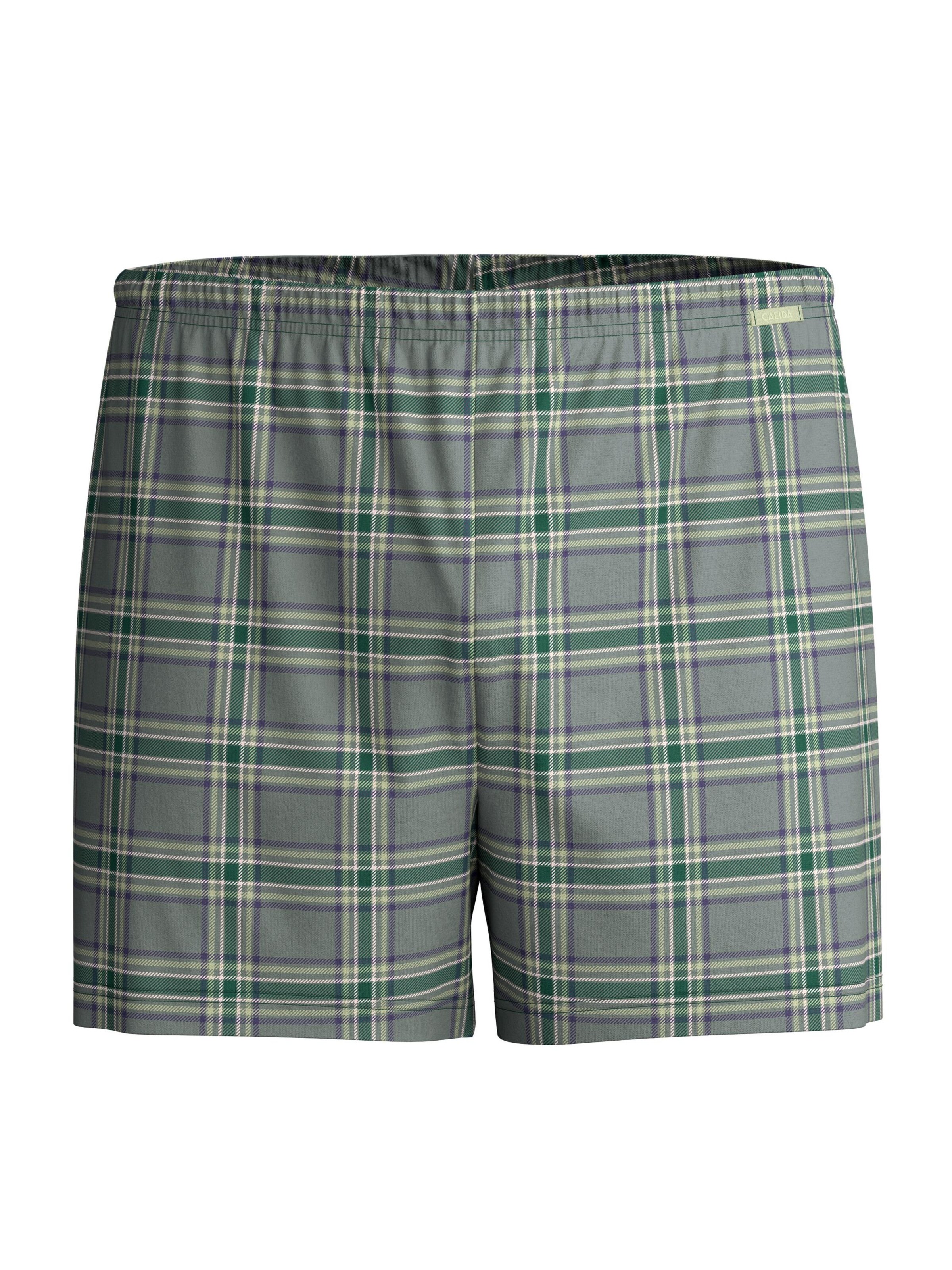 CALIDA Boxer shorts 'Prints' in Green: front