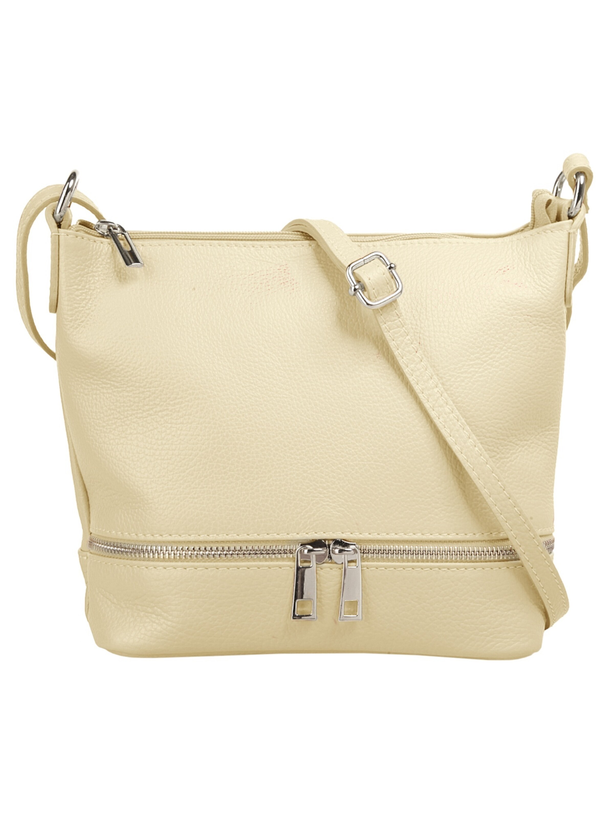 Cluty Crossbody Bag in Beige: front