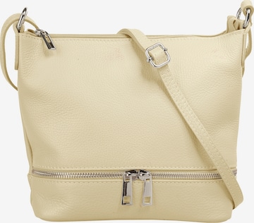 Cluty Crossbody Bag in Beige: front