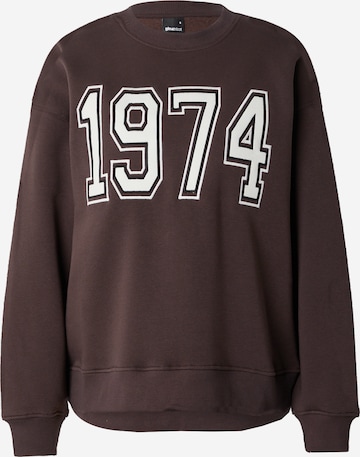 Gina Tricot Mikina – hnědá: přední strana