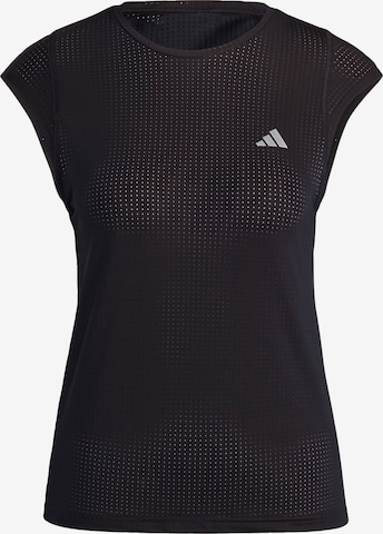 ADIDAS PERFORMANCE Funkcionalna majica 'Fast Running' | črna barva: sprednja stran