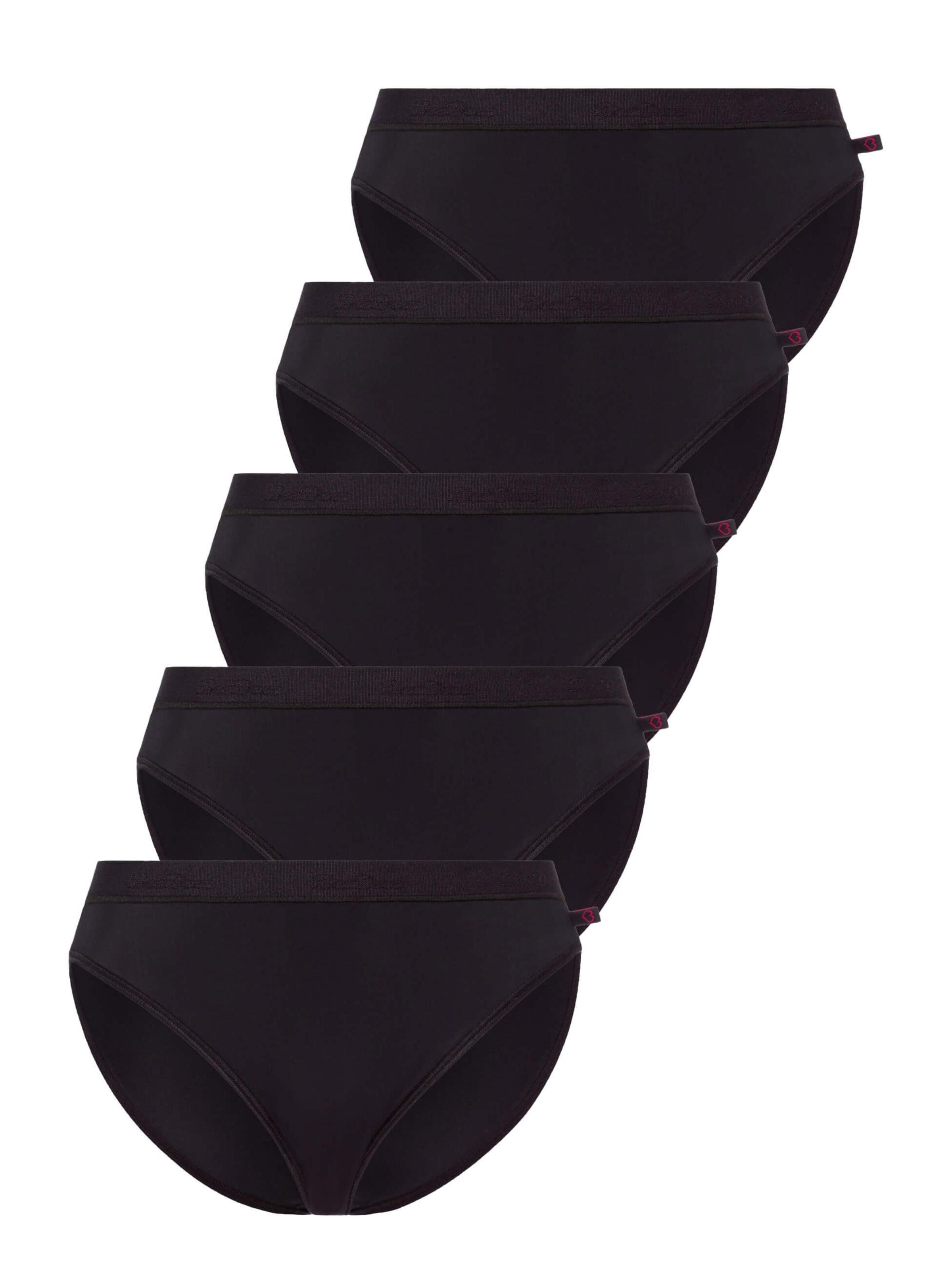 BeeDees Slip 'Taillenslip Microfun Tai (5-er Pack) mit Elastikbund'‌‌‌ in Schwarz: Vorderseite