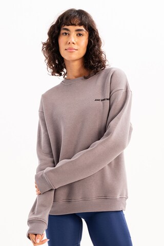 Justever Sweatshirt in Grau: Vorderseite