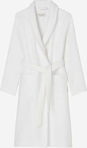 Marc O'Polo Long Bathrobe in White: front