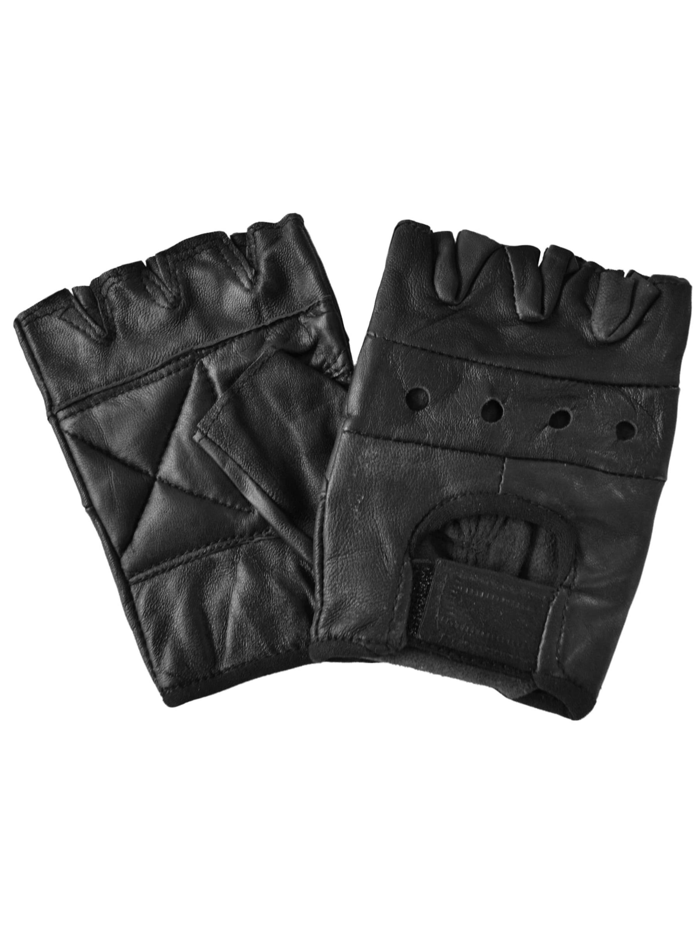 normani Kurzfingerhandschuhe in Schwarz: Vorderseite