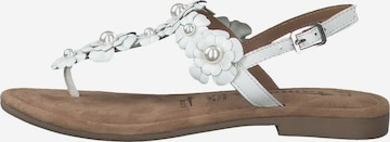 TAMARIS T-Bar Sandals in White