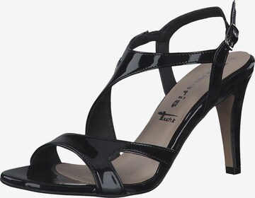 TAMARIS Sandals in Black: front