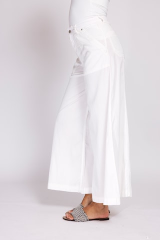 Zhrill Wide leg Pants in White