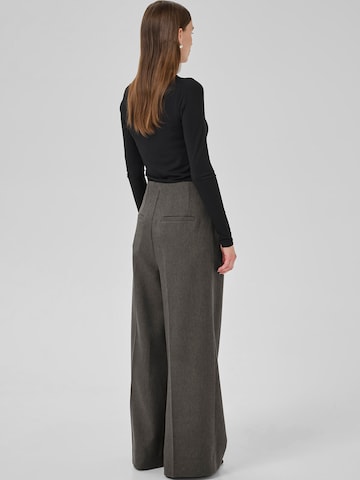 Wide Leg Pantalon à pince 'SpaceMW' My Essential Wardrobe en gris