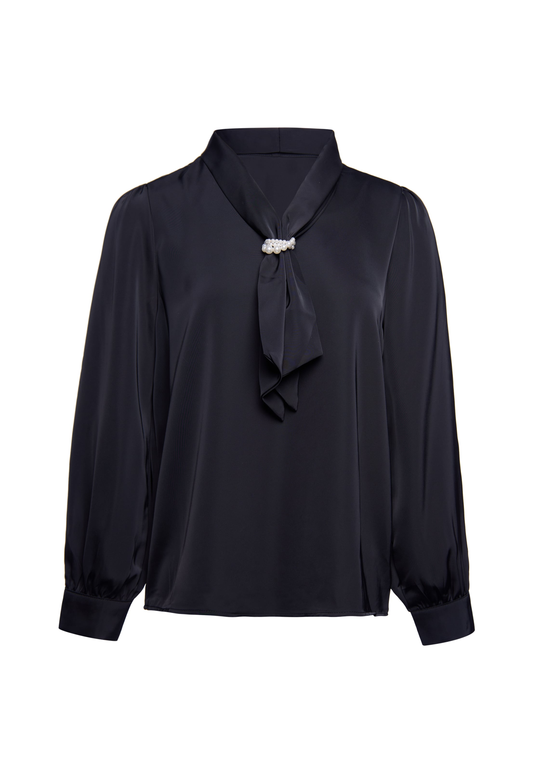usha BLACK LABEL - Blusa en negro: frente
