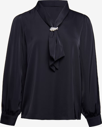 usha BLACK LABEL - Blusa en negro: frente