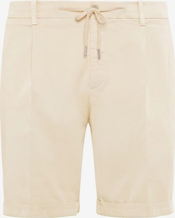 Boggi Milano Pleat-Front Pants in Yellow: front