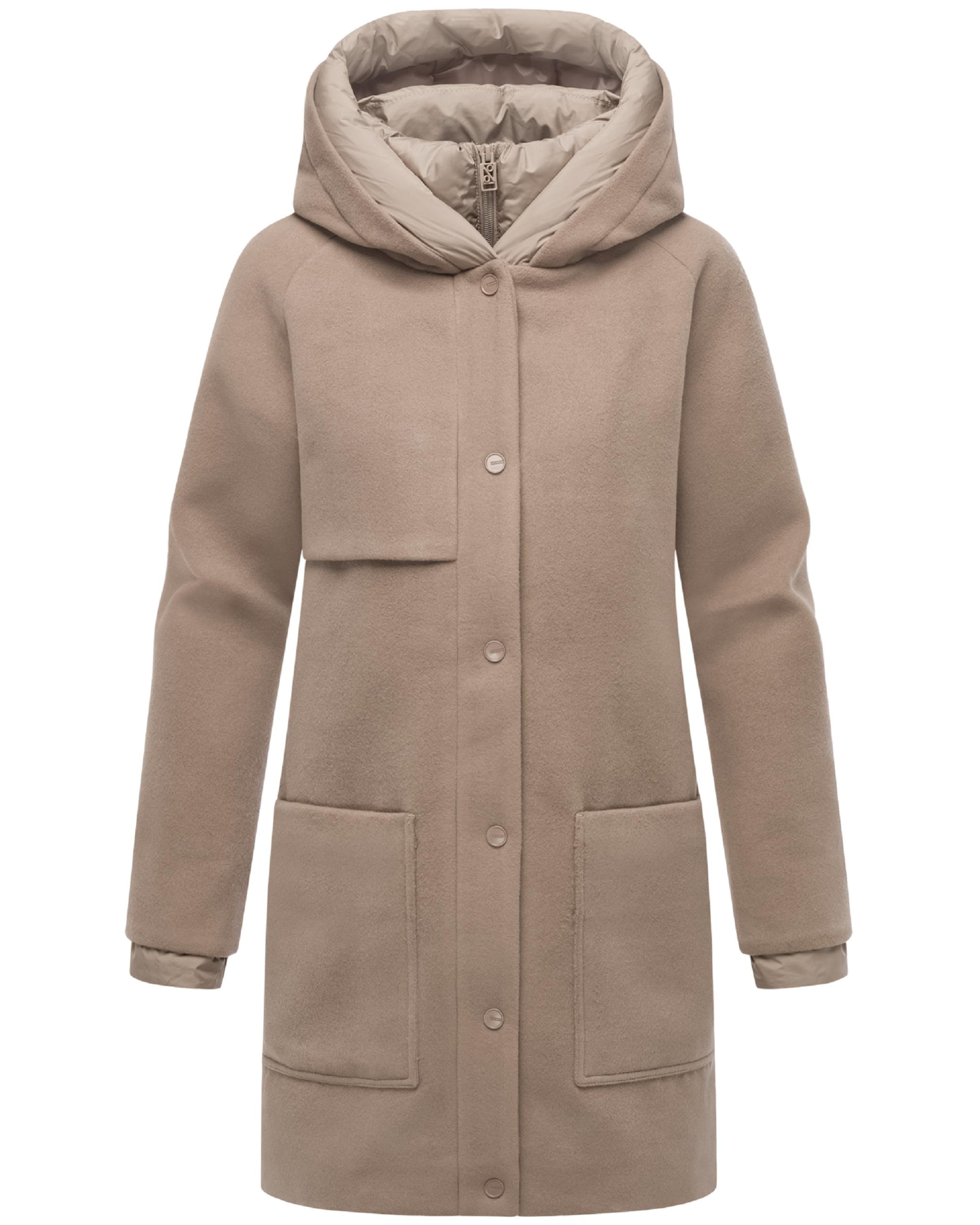 NAVAHOO Winter coat 'Flauschwunder 14' in Beige: front