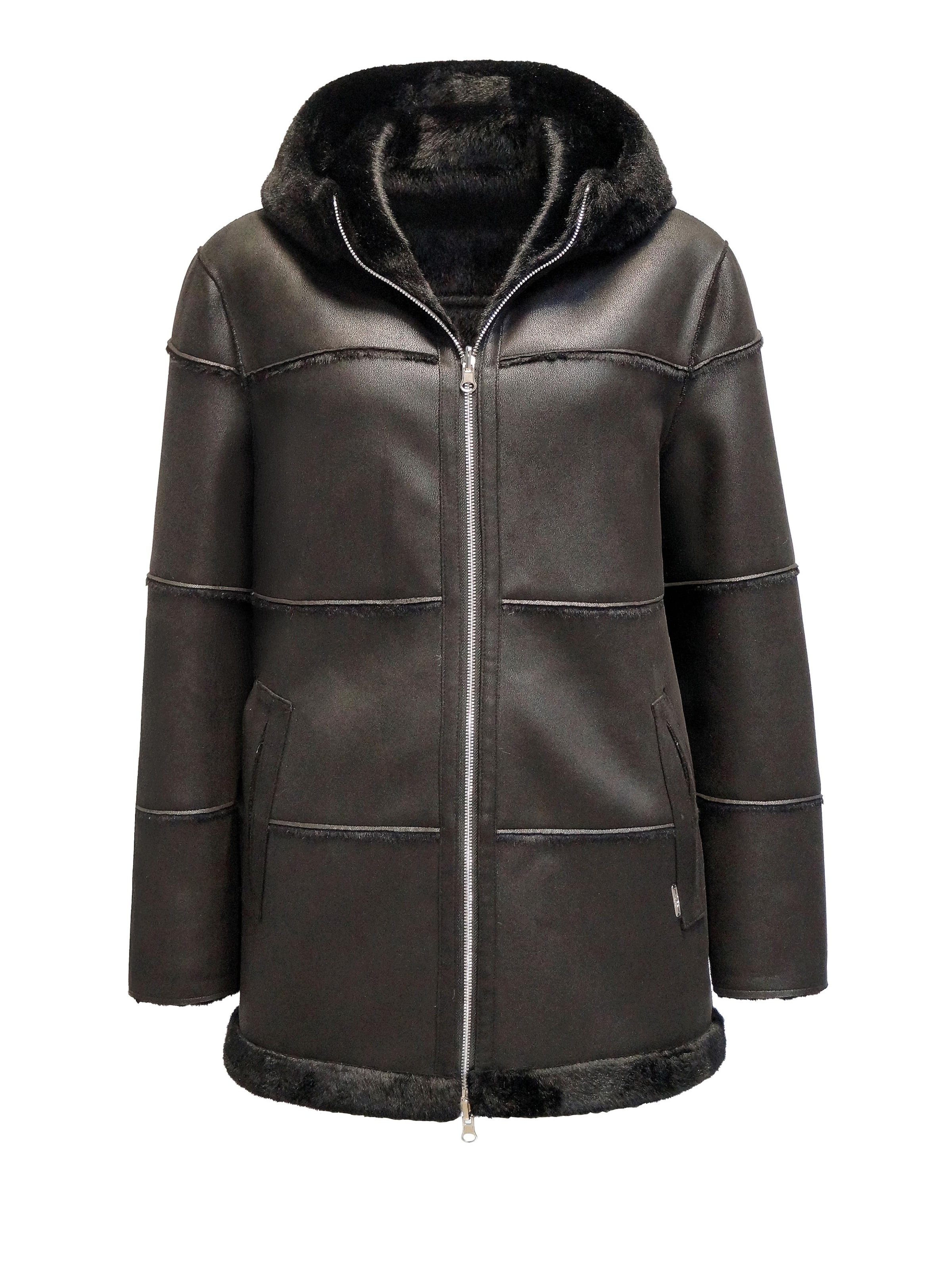 Funk since 1776 Winter Jacket in Black: front